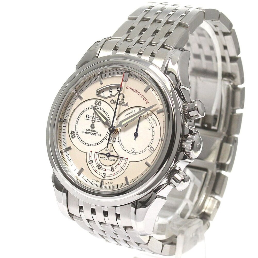 OMEGA De Ville Chronoscope 4550.30 Coaxial Silver Dial Automatic Men's_826340